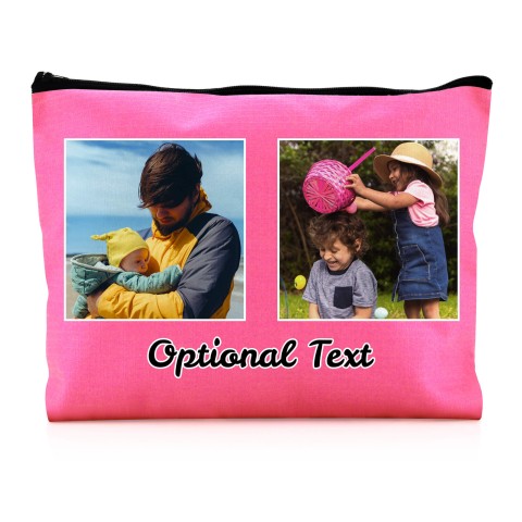 - Large Fuchsia Pink Water Resistant Polyester Rip-Stop Fabric (Optional Personalised Gift Text)