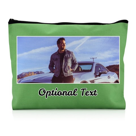 - Large Bright Green Water Resistant Polyester Rip-Stop Fabric (Optional Personalised Gift Text)