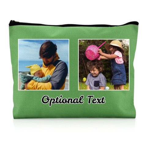 - Large Bright Green Water Resistant Polyester Rip-Stop Fabric (Optional Personalised Gift Text)
