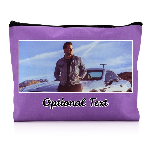 - Large Purple Water Resistant Polyester Rip-Stop Fabric (Optional Personalised Gift Text)