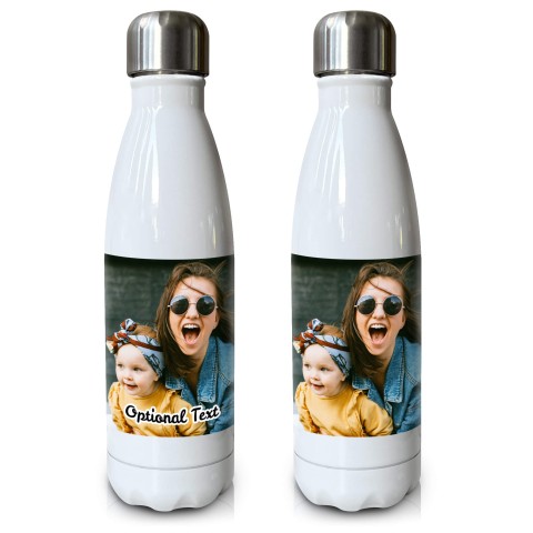 White with 1 Photo Printed Front & Back (Optional Personalised Gift Text)