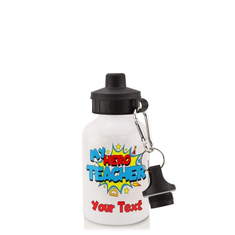 in White (400ml) with Screw Cap (Teacher) (Optional Personalised Gift Text)