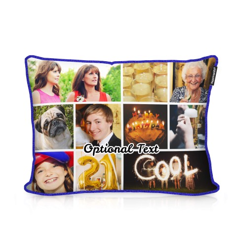 (36cm) - Royal Blue Fleece Fabric with Removable Cover (Zip) (Optional Personalised Gift Text)
