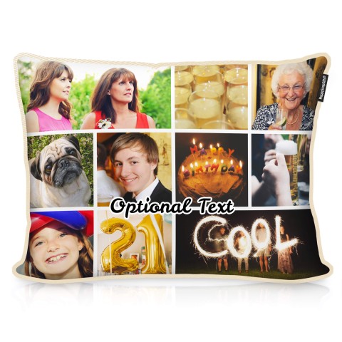 (57cm x 40cm) - Natural Cotton Fabric (Optional Personalised Gift Text)