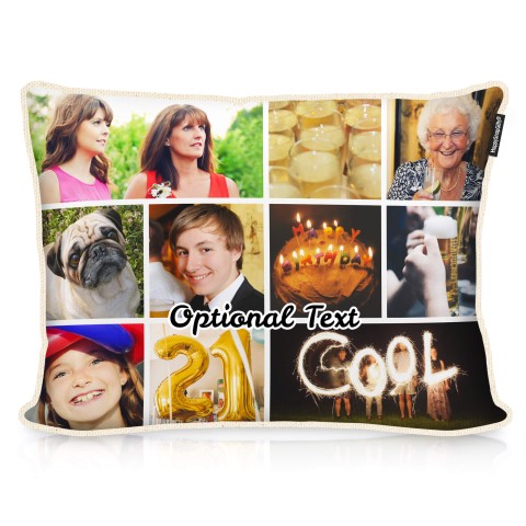 (57cm x 40cm) - Natural Organic Cotton with Removable Cover (Zip) (Optional Personalised Gift Text)