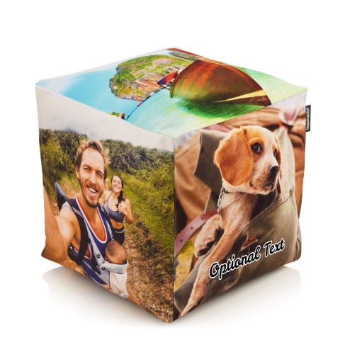(25cm Cube) Mock Suede Polyester Fabric (Optional Personalised Gift Text)