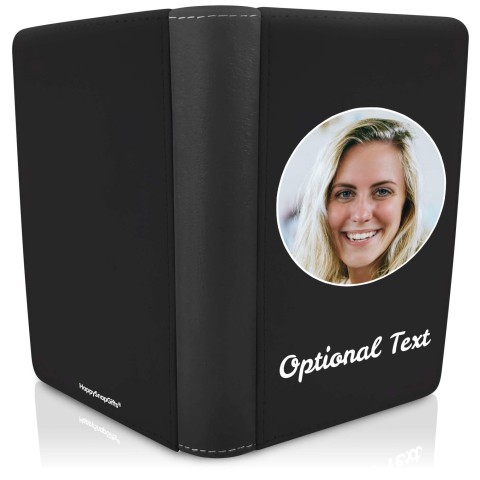 (UK Standard 21cm) (No Icon) Black (Optional Personalised Gift Text)