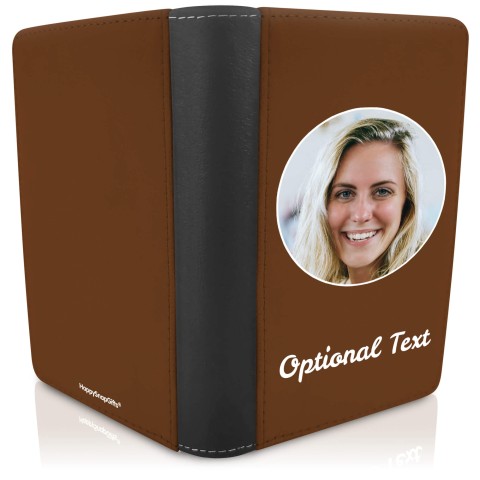(UK Standard 21cm) (No Icon) Brown (Optional Personalised Gift Text)