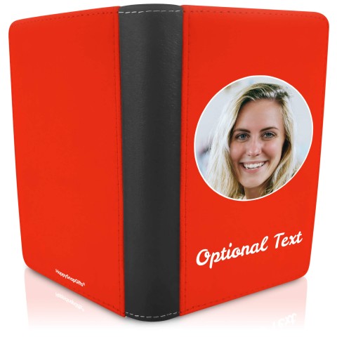 (UK Standard 21cm) (No Icon) Red (Optional Personalised Gift Text)