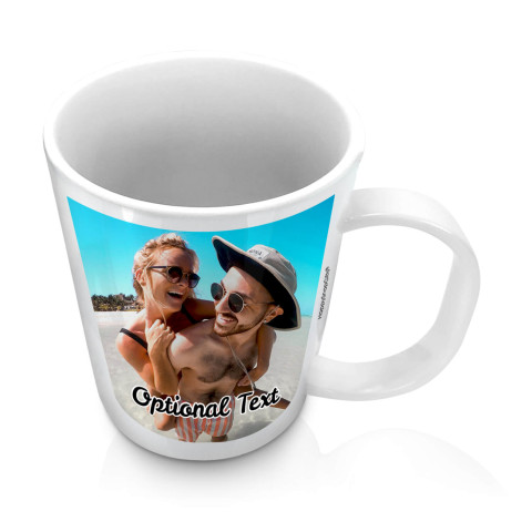 (11oz White) with 1 Photo Printed Front & Back (Optional Personalised Gift Text)