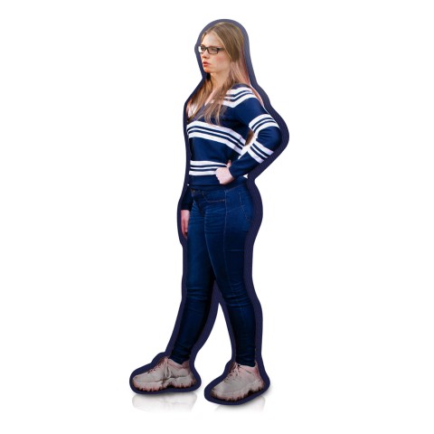 (Hand Cut - Smaller Size) - Navy Blue Cotton Fabric