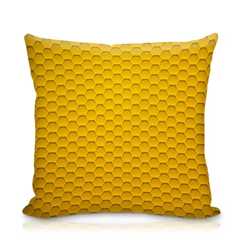 (25cm Square) with Honeycomb Design Water Resistant Polyester Fabric with Organic Lavender