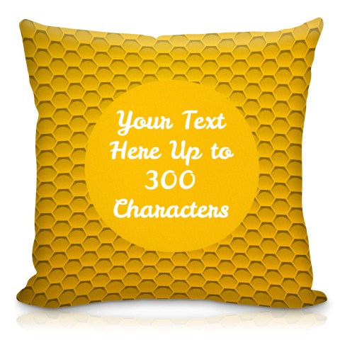 (40cm) with Honeycomb Design Water Resistant Polyester Fabric with Organic Lavender (Optional Personalised Gift Text)
