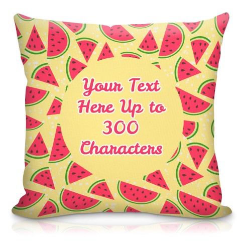 (40cm) with Watermelon Design Water Resistant Polyester Fabric (Optional Personalised Gift Text)