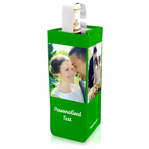 Regular (22cm x 10cm) Bright Green Mock Suede Polyester Fabric (Optional Personalised Gift Text)