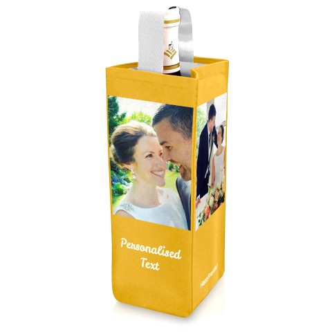 Regular (22cm x 10cm) Gold Mock Suede Polyester Fabric (Optional Personalised Gift Text)