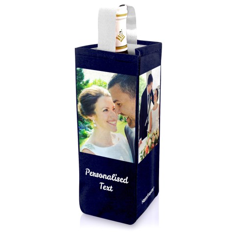 Regular (22cm x 10cm) Navy Blue Mock Suede Polyester Fabric (Optional Personalised Gift Text)