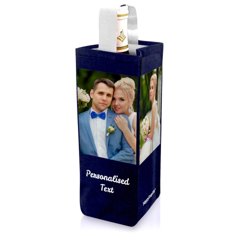 Regular (22cm x 10cm) Navy Blue Mock Suede Polyester Fabric (Optional Personalised Gift Text)