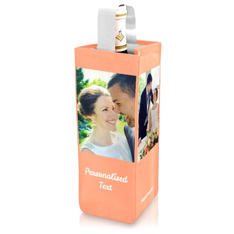 Regular (22cm x 10cm) Rose Gold Mock Suede Polyester Fabric (Optional Personalised Gift Text)