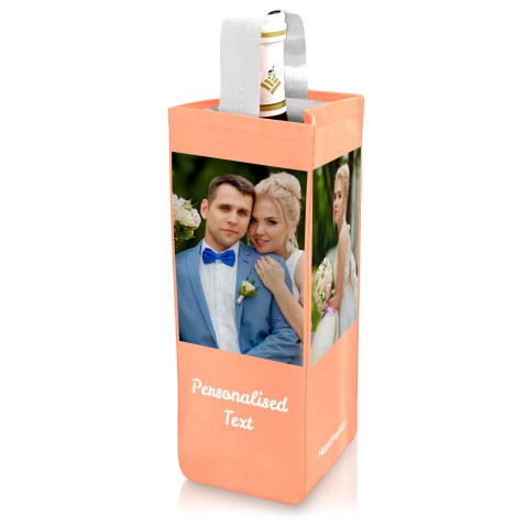 Regular (22cm x 10cm) Rose Gold Mock Suede Polyester Fabric (Optional Personalised Gift Text)