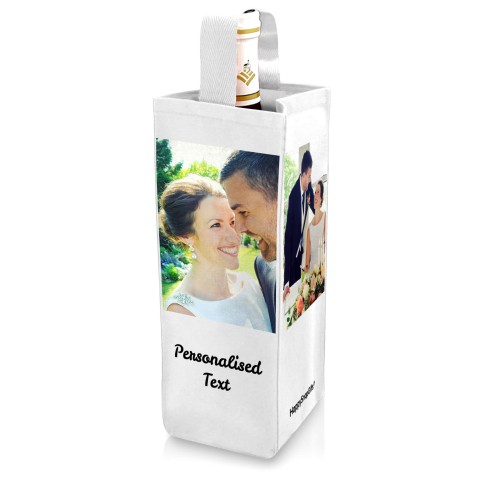 Regular (22cm x 10cm) White Mock Suede Polyester Fabric (Optional Personalised Gift Text)