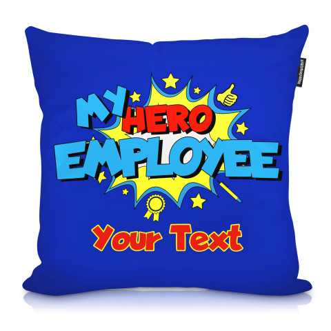 (40cm) (Employee) Soft Velvet Polyester Fabric with Removable Cover (Zip) (Optional Personalised Gift Text)