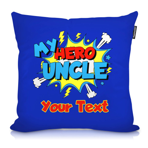 (40cm) (Uncle) Soft Velvet Polyester Fabric with Removable Cover (Zip) (Optional Personalised Gift Text)