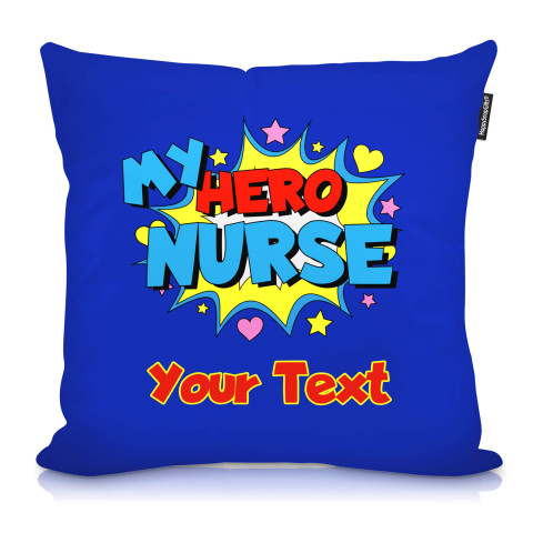 (40cm) (Nurse) Soft Velvet Polyester Fabric with Removable Cover (Zip) (Optional Personalised Gift Text)