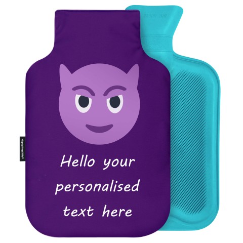 - 2 Litre Generic from Stock Available Colours - Purple Devil Soft Velvet Polyester Fabric and Removable Cover (Personalised with Text)