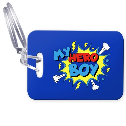 (10cm x 7cm) (Boy) with Clear Loop Fastening (Personalised with Text)