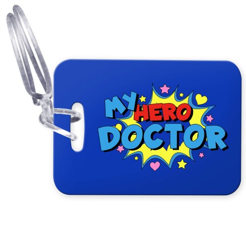(10cm x 7cm) (Doctor) with Clear Loop Fastening (Personalised with Text)