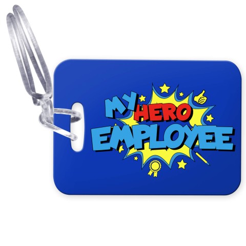 (10cm x 7cm) (Employee) with Clear Loop Fastening (Personalised with Text)