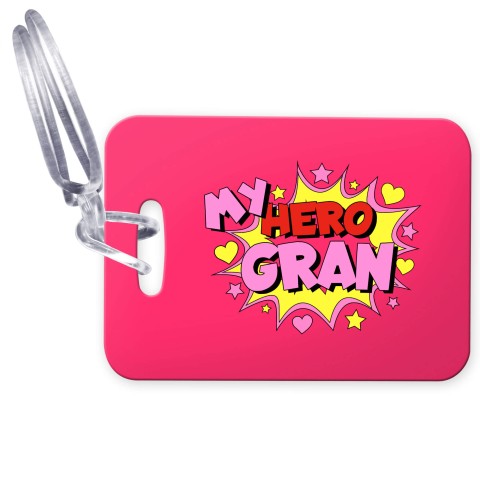 (10cm x 7cm) (Gran) with Clear Loop Fastening (Personalised with Text)