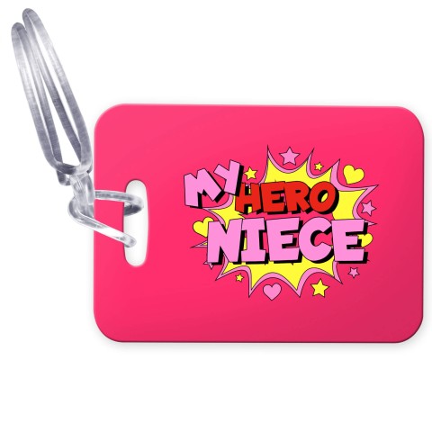 (10cm x 7cm) (Niece) with Clear Loop Fastening (Personalised with Text)