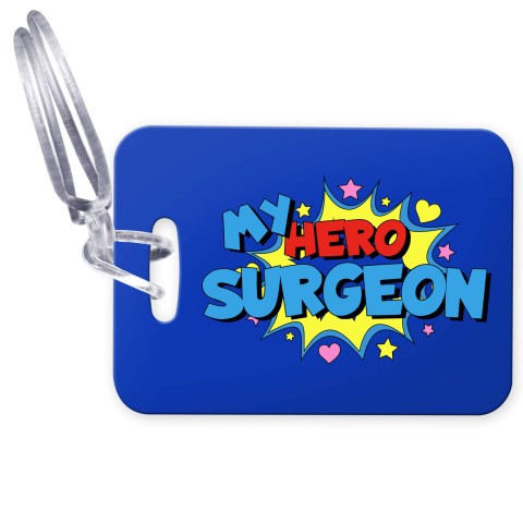 (10cm x 7cm) (Surgeon) with Clear Loop Fastening (Personalised with Text)