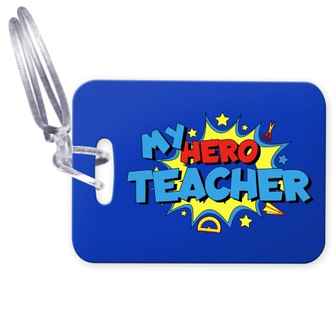 (10cm x 7cm) (Teacher) with Clear Loop Fastening (Personalised with Text)