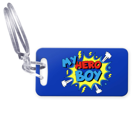(9cm x 4.5cm) (Boy) with Clear Loop Fastening (Personalised with Text)