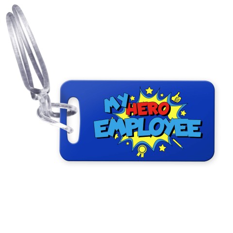 (9cm x 4.5cm) (Employee) with Clear Loop Fastening (Personalised with Text)