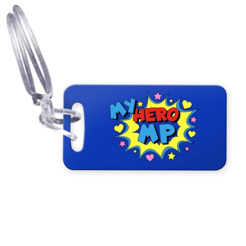 (9cm x 4.5cm) (MP) with Clear Loop Fastening (Personalised with Text)