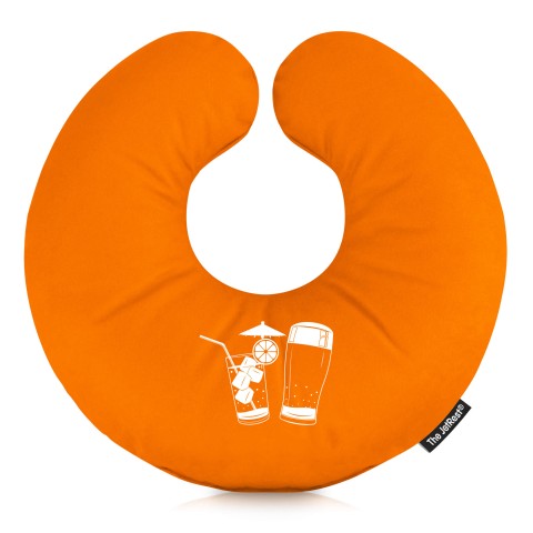 (30cm) (Drinks Icon) Orange Soft Velvet Polyester Fabric (Optional Personalised Gift Text)