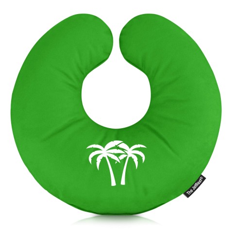 (30cm) (Palm Trees Icon) Bright Green Soft Velvet Polyester Fabric (Optional Personalised Gift Text)