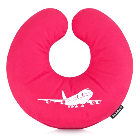 (30cm) (Plane Icon) Fuchsia Pink Soft Velvet Polyester Fabric (Optional Personalised Gift Text)