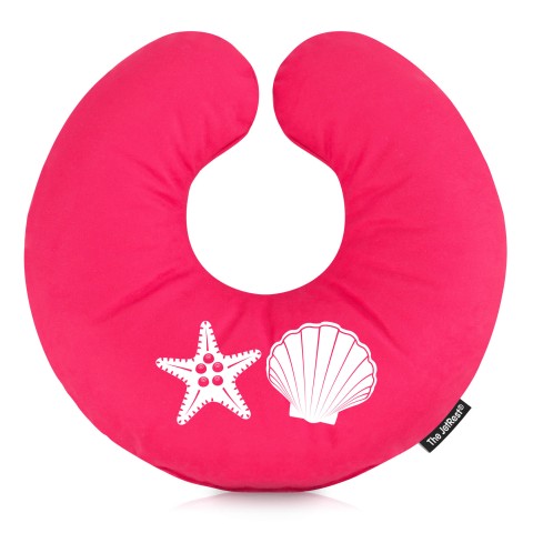 (30cm) (Starfish Icon) Fuchsia Pink Soft Velvet Polyester Fabric (Optional Personalised Gift Text)