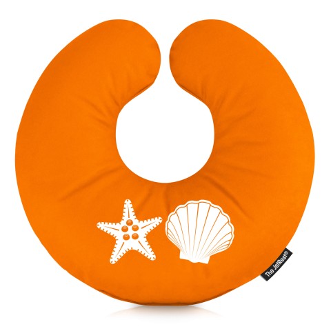 (30cm) (Starfish Icon) Orange Soft Velvet Polyester Fabric (Optional Personalised Gift Text)