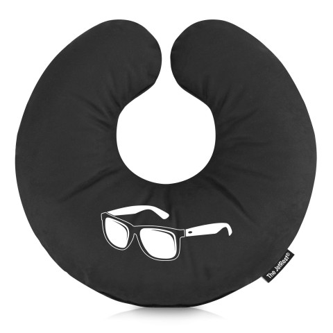 (30cm) (Sunglasses Icon) Black Soft Velvet Polyester Fabric (Optional Personalised Gift Text)