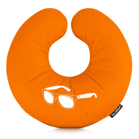 (30cm) (Sunglasses Icon) Orange Soft Velvet Polyester Fabric (Optional Personalised Gift Text)