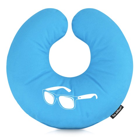 (30cm) (Sunglasses Icon) Sky Blue Soft Velvet Polyester Fabric (Optional Personalised Gift Text)