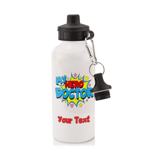 in White with Screw Cap (Doctor) (Personalised with Text)