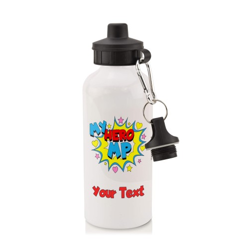 in White with Screw Cap (MP) (Personalised with Text)