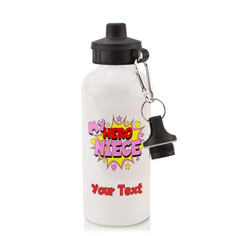 in White with Screw Cap (Niece) (Personalised with Text)